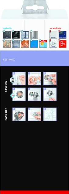 Туалетна щітка TESA Moon 40561 Чорно-біла (40561-00000-00) - зображення 4