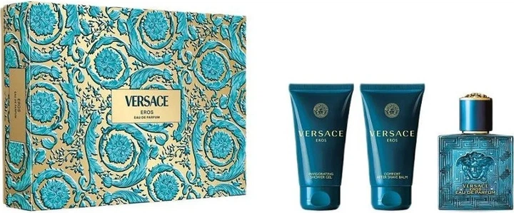 Zestaw męski Versace Eros Woda toaletowa 50 ml + Żel pod prysznic 50 ml + Balsam po goleniu 50 ml (8011003899944) - obraz 1