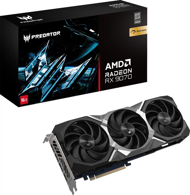 Karta graficzna Acer PCI-Ex Radeon RX 9070 Predator BiFrost OC 16GB GDDR6 (256bit) (2700/20000) (HDMI, 3 x DisplayPort) (DP.Z4GWW.P01) - obraz 7