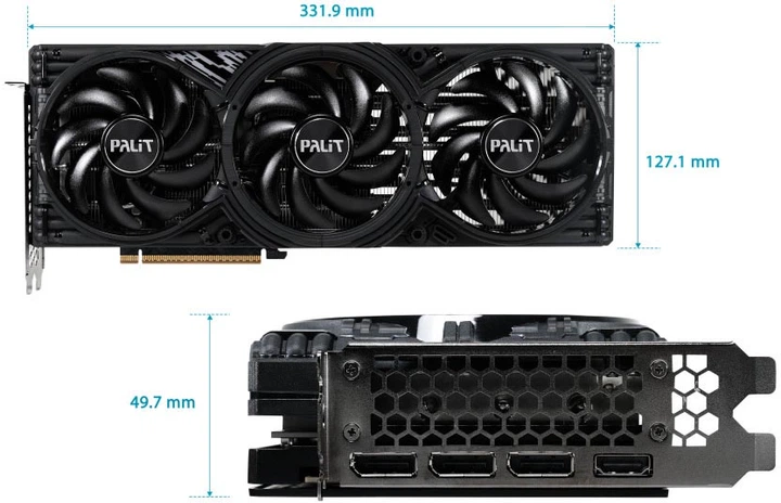 Відеокарта Palit PCI-Ex GeForce RTX 5070 Ti GamingPro-S OC 16GB GDDR7 (256bit) (2482/28000) (HDMI, 3 x DisplayPort) (NE7507TS19T2-GB2031U) - зображення 9