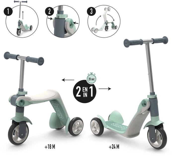 Jeździk Smoby Reversible 2 in 1 Step (3032167506153) - obraz 2