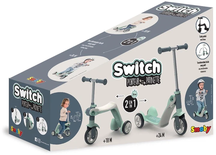 Jeździk Smoby Reversible 2 in 1 Step (3032167506153) - obraz 3