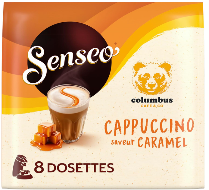 Кофе в чалдах Senseo Columbus Caramel Cappuccino 8 чалд - изображение 2