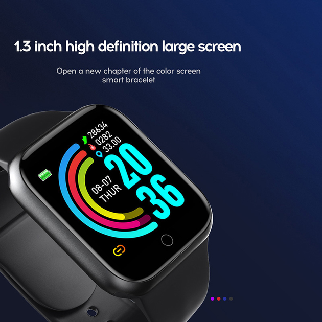 Умные смарт часы браслет Bluetooth Smart Watch D20 Черный - Фото 3 Умные смарт часы браслет Bluetooth Smart Watch D20 Черный - изображение 3