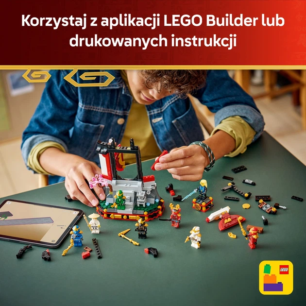 Zestaw klocków LEGO Ninjago Ozdoba z postaciami ninja — 15-lecie 447 elementów (71866) - obraz 8