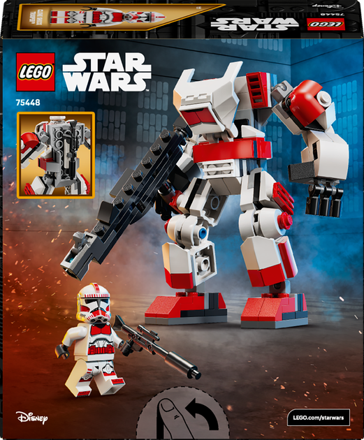 Конструктор LEGO Star Wars Робот клона-штурмовика 151 элемент (75448) - Фото 9 Конструктор LEGO Star Wars Робот клона-штурмовика 151 элемент (75448) - изображение 9