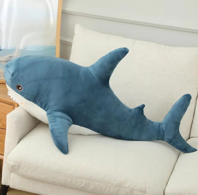 Мягкая игрушка акула подушка обнимашка 60см shark doll - Фото 3 Мягкая игрушка акула подушка обнимашка 60см shark doll - изображение 3