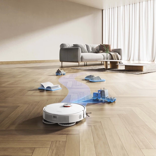 Робот-пилосос з вологим прибиранням Xiaomi Robot Vacuum S40 Pro White - изображение 8