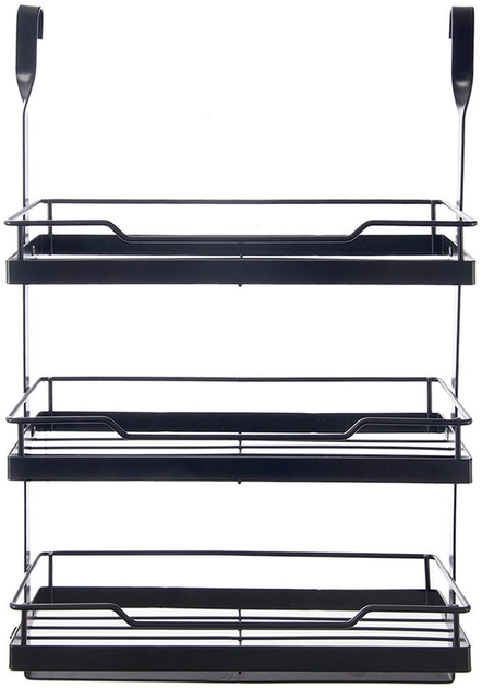 Półka ścienna Orion 151924 kuchenna metalowa zawieszana na relingu 32 x 11 x 46 cm (8592381207359) - obraz 1