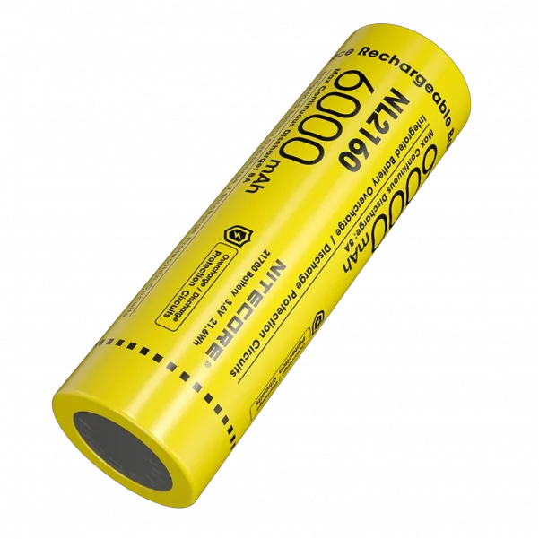 Акумулятор Nitecore 21700 NL2160 6000mAh Li-Ion Жовтий (2464831101) - зображення 2