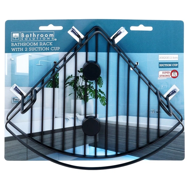 Полиця для душу Bathroom Solutions 567047 на присосках металева Чорна (8721037111744) - зображення 4
