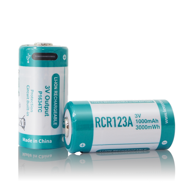 Аккумулятор Keeppower 16340 P1634TC Type-C RCR123A 3В 1000мАч Li-ion (2456235205) - изображение 5