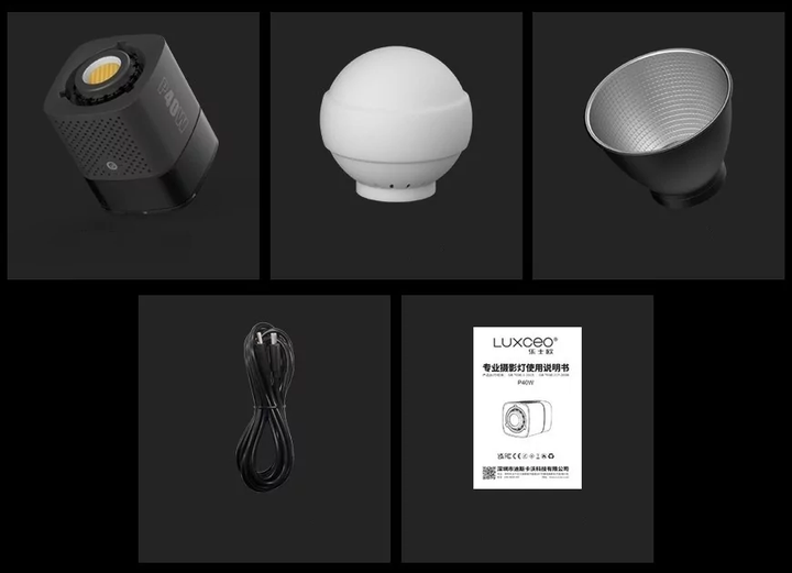 Монохроматичний освітлювач Luxceo P40W COB LED для фотостудії HDSYR_3699 - Фото 8 Монохроматичний освітлювач Luxceo P40W COB LED для фотостудії HDSYR_3699 - зображення 8