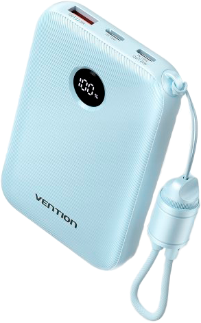 Powerbank Vention FKAL0-C 10000MAH 22.5W Blue (FKAL0-C) - obraz 1
