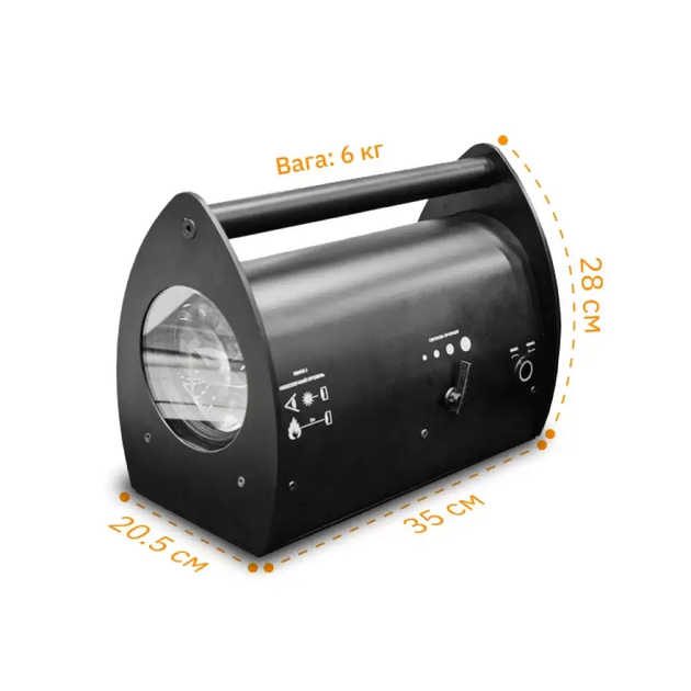 Прожектор Промавтоматика Bandera Flashlight BFL 280.1X зенитный 10200лм Черный (2450820191) - изображение 2