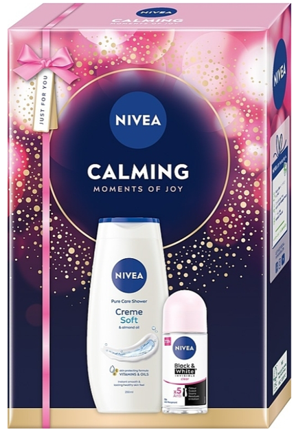 Набір доглядової косметики Nivea Calming 2025 Гель для душу 250 мл + Антиперспірант 50 мл (9005800395364) - зображення 1