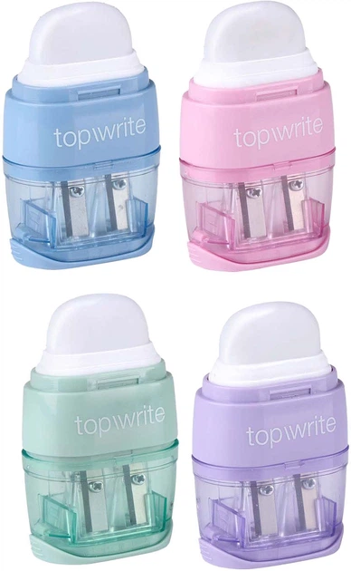 Набір точилок для олівців TOP WRITE з гумками (8711252559551) - зображення 2