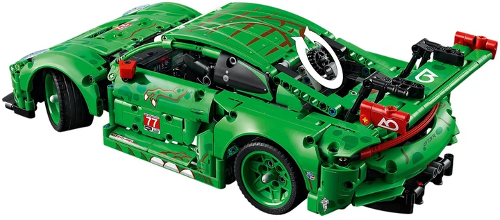 Zestaw klocków LEGO Technic Samochód Porsche 911 GT3 R REXY AO Racing 1313 elementów (42224) - obraz 6