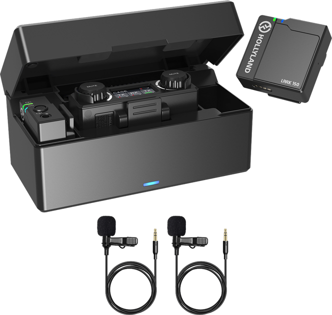 Бездротова радіосистема Hollyland Lark 150 Dual Wireless Audio Transmission Kit (6970758741477) - зображення 9