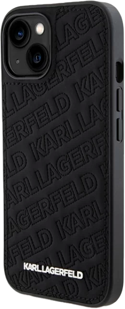 Etui Karl Lagerfeld Quilted K Pattern do Apple iPhone 15 Plus/14 Plus Black (KLHCP15MPQKPMK) - obraz 2