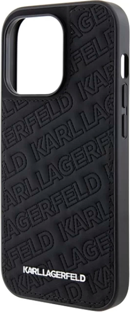 Etui Karl Lagerfeld Quilted K Pattern do Apple iPhone 15 Pro Black (KLHCP15LPQKPMK) - obraz 3