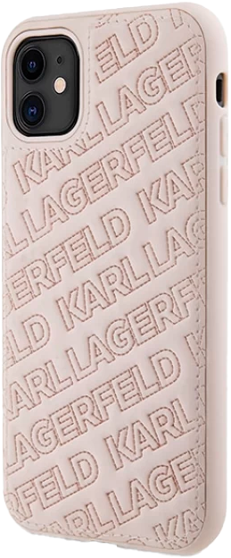 Etui Karl Lagerfeld Quilted K Pattern do Apple iPhone 11/Xr Pink (KLHCN61PQKPMP) - obraz 2