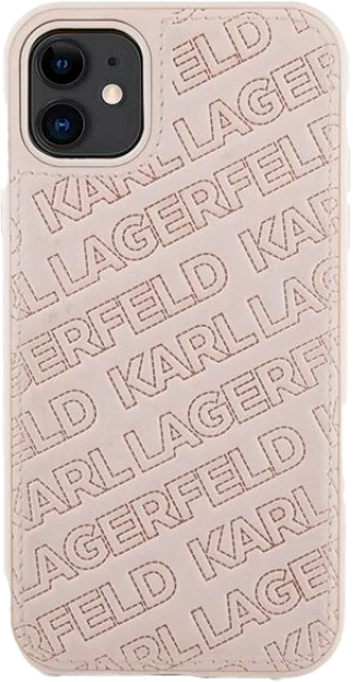 Etui Karl Lagerfeld Quilted K Pattern do Apple iPhone 11/Xr Pink (KLHCN61PQKPMP) - obraz 3