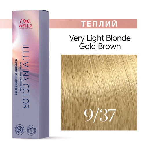 Стойкая крем-краска для волос Wella Professionals Illumina Color 9/37 60 мл (4064666803760) - изображение 2