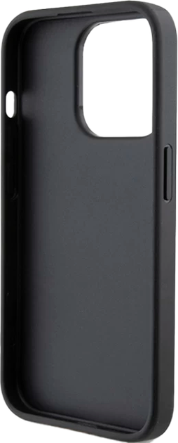 Etui Karl Lagerfeld Saffiano Cardslot Karl&Choupette Metal Pin do Apple iPhone 15 Pro Black (KLHCP15LSAPKCNPK) - obraz 7