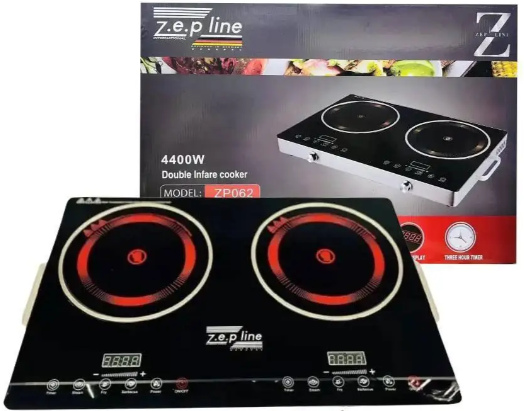 Двухконфорочная инфракрасная плита4400W Zepline ZP-062 – фото