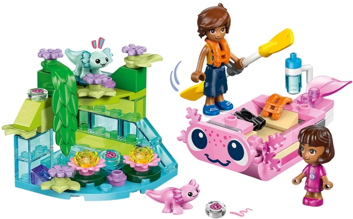 Zestaw klocków LEGO Friends Przygoda na aksolotlowej łodzi 95 elementów (42681) - obraz 2