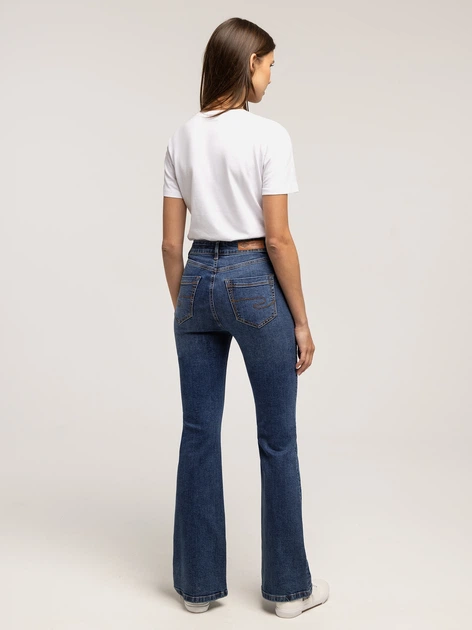 Jeansy dzwony damskie Lee Cooper Becca-2418 W28L30 Niebieskie (5905991760917) - obraz 4