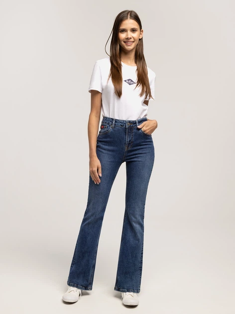 Jeansy dzwony damskie Lee Cooper Becca-2418 W31L30 Niebieskie (5905991760979) - obraz 3