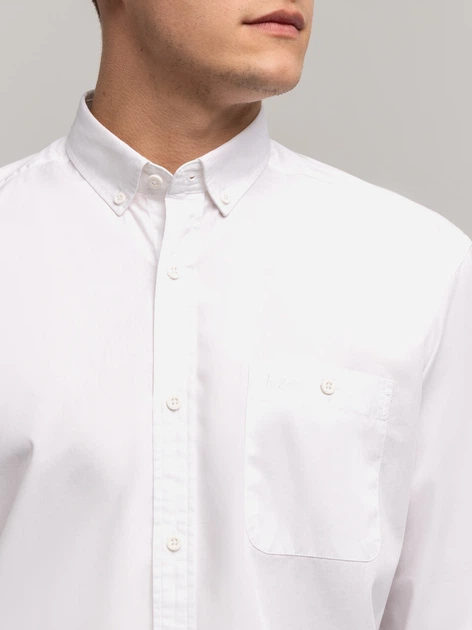 Сорочка бавовняна чоловіча Lee Cooper New Tenby-01Zg XL Біла (5905991747796) - зображення 4