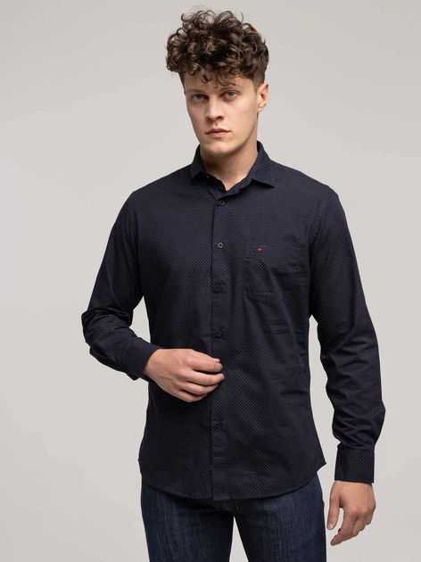 Сорочка бавовняна чоловіча Lee Cooper Windsor-61Zm L Темно-синя (5905991748038) - зображення 4