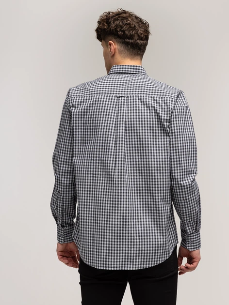 Koszula męska bawełniana w kratę Lee Cooper New Tenby-39Zk 2XL Szara (5905991748144) - obraz 2