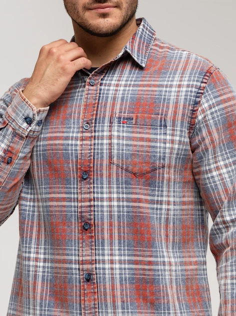 Сорочка бавовняна чоловіча Lee Cooper Will-2107 L Червона (5905991748274) - зображення 4