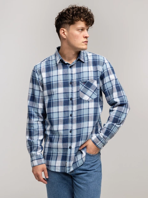 Сорочка бавовняна чоловіча Lee Cooper Scott-5817 M Синя (5905991748588) - зображення 5