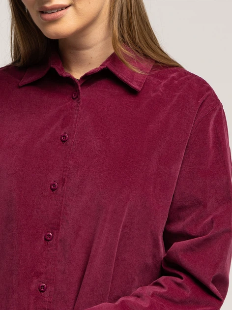 Сорочка бавовняна жіноча Lee Cooper Rosalyn-6000 L Бордова (5905991751663) - зображення 5