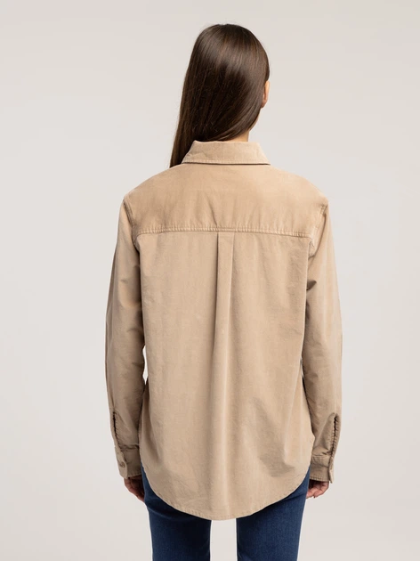 Сорочка бавовняна жіноча Lee Cooper Rosalyn-6000 XL Бежева (5905991751724) - зображення 2