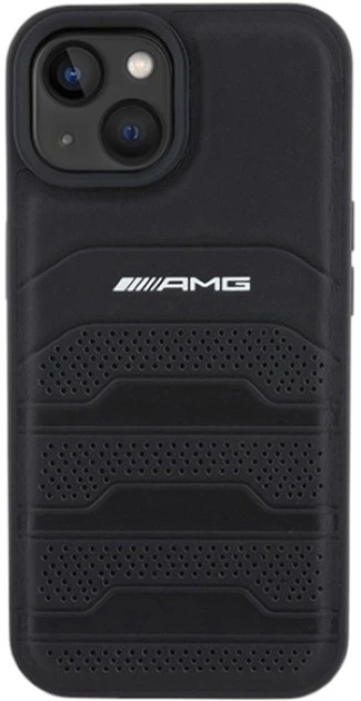 Панель AMG Leather Debossed Lines для Apple iPhone 15 Plus/14 Plus Black (AMHCP15MGSEBK) - зображення 3