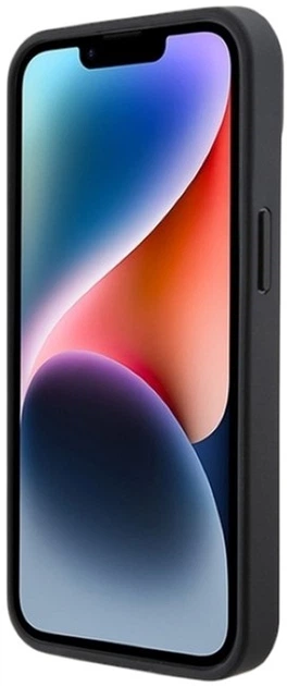 Панель AMG Leather Debossed Lines для Apple iPhone 15 Plus/14 Plus Black (AMHCP15MGSEBK) - зображення 5