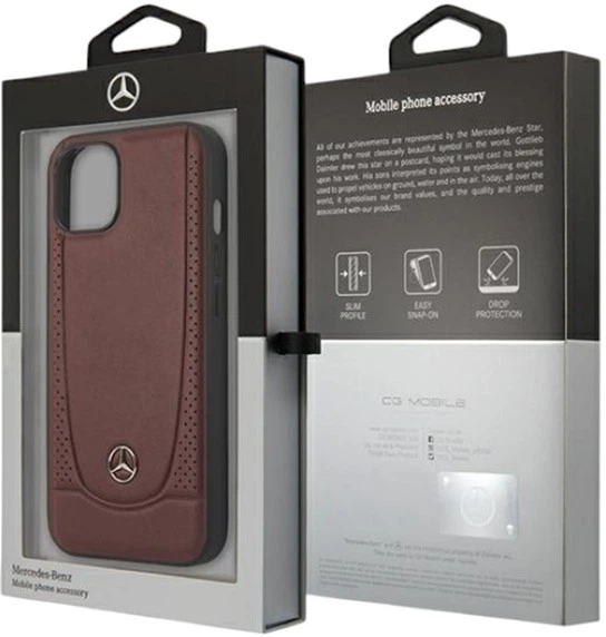 Etui Mercedes-Benz Leather Urban Bengale do Apple iPhone 15/14/13 Red (MEHCP15SARMRE) - obraz 8