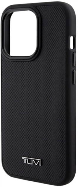 Etui Tumi Leather Balistic Pattern MagSafe do Apple iPhone 15 Pro Black (TUHMP15LRBAK) - obraz 6