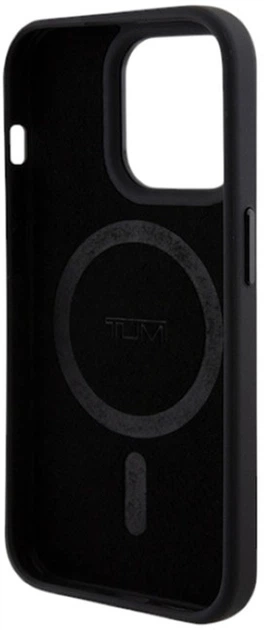 Etui Tumi Leather Balistic Pattern MagSafe do Apple iPhone 15 Pro Black (TUHMP15LRBAK) - obraz 7