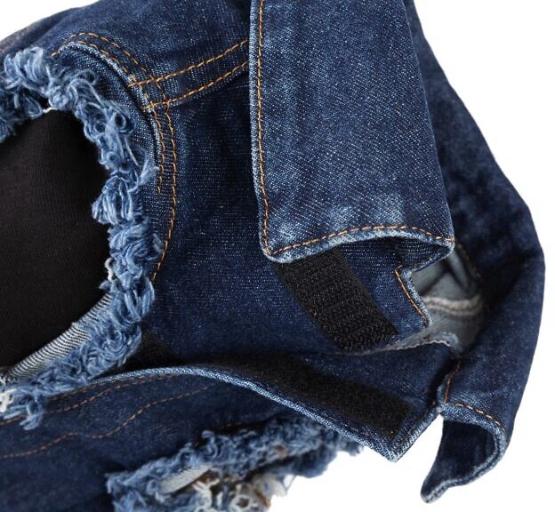 Куртка для собак Amiplay Denim з капюшоном 40 см Синя (5907563277427) - зображення 3