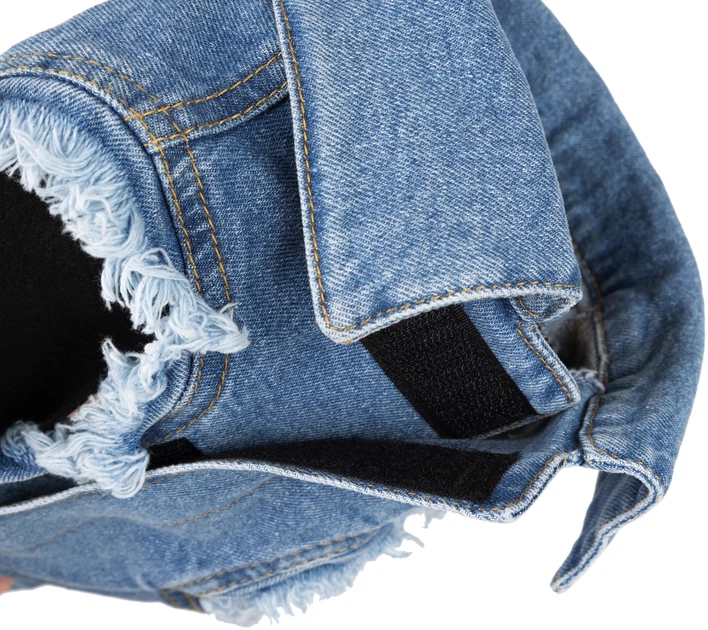 Куртка для собак Amiplay Denim з капюшоном 25 см Синя (5907563277359) - зображення 4