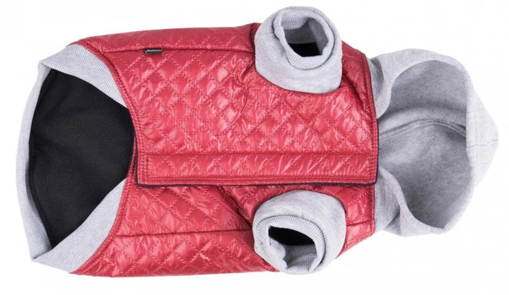 Kurtka dla psów Amiplay Boston z kapturem 46 cm Bordowa (5907563239807) - obraz 2