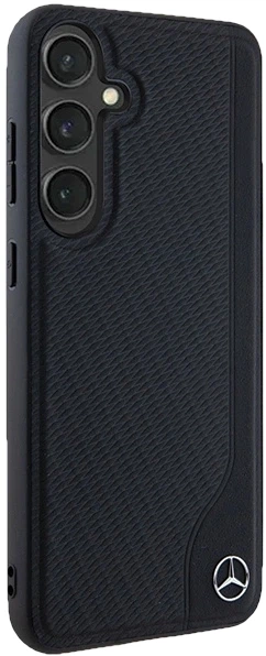 Etui plecki Mercedes Benz Leather Debossed Line na Samsung Galaxy S24 Plus (S926) z MagSafe Czarne (3666339240950) - obraz 6