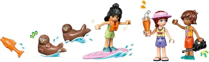 Zestaw klocków LEGO Friends Domek na plaży z fokami 400 elementów (42699) - obraz 8